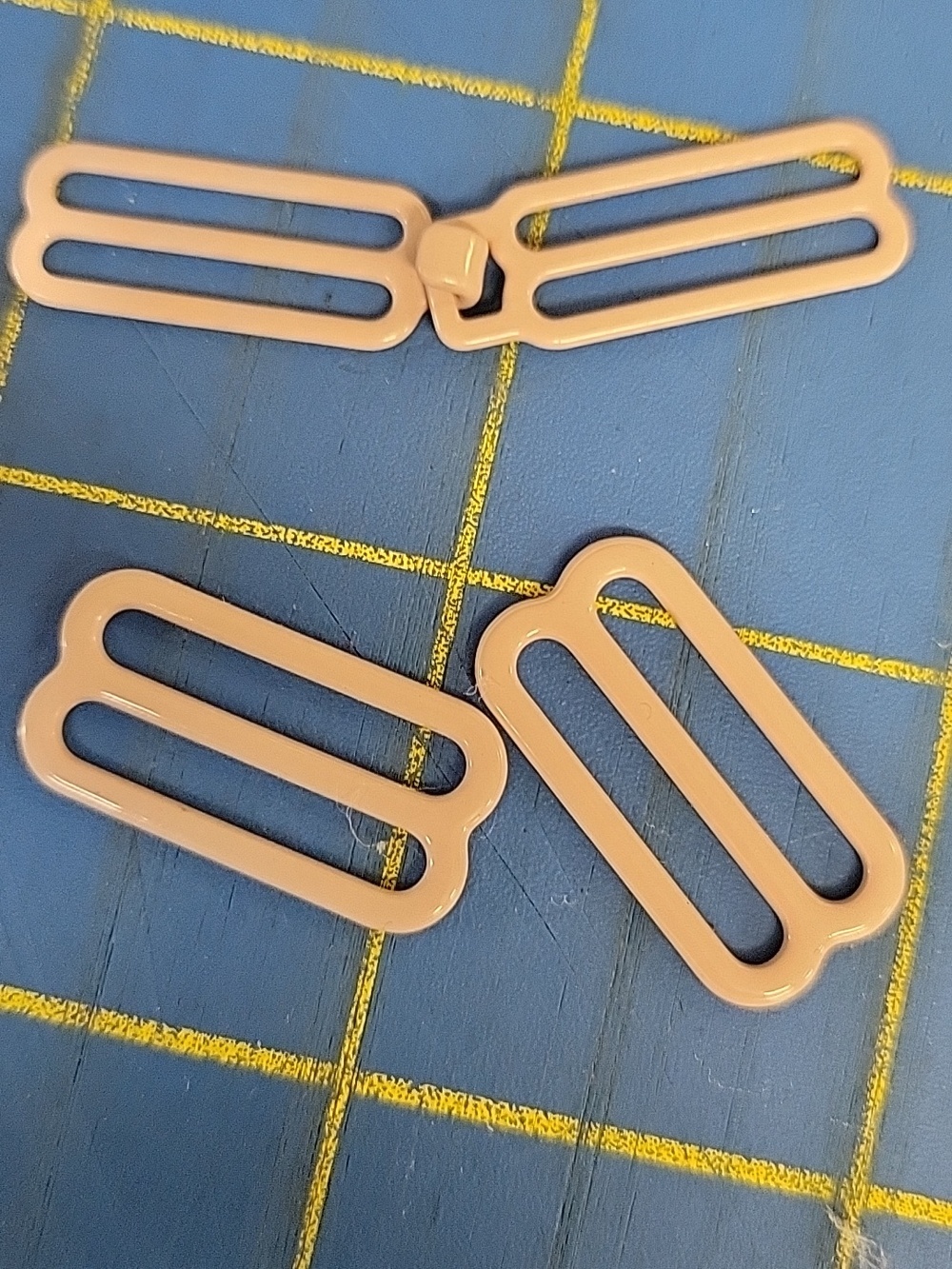 Beige Double-Slot Bra Strap Slider Set of 4 Pieces NWOT